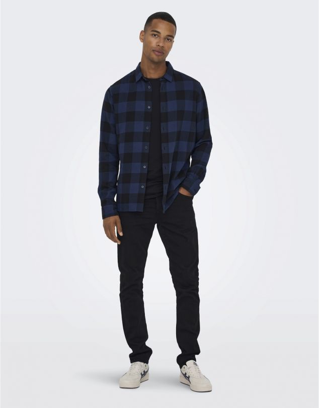 VAQUERO NEGRO DE CORTE SLIM DE HOMBRE DE ONLY&SONS