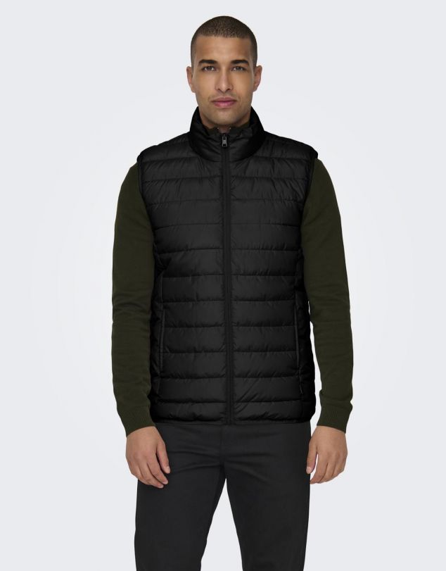 CHALECO ACOLCHADO LISO DE HOMBRE DE ONLY&SONS