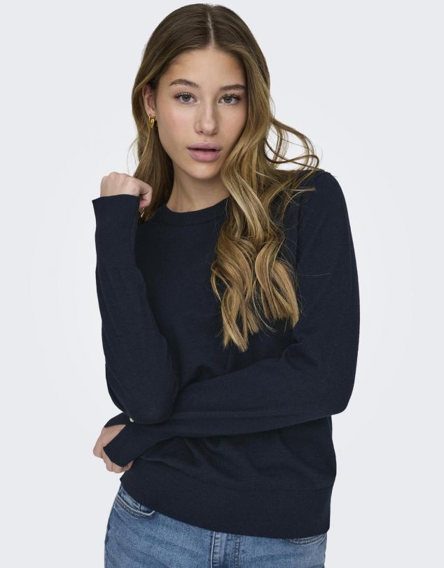 JERSEY DE PUNTO FINO CON DETALLE DE BOTONES EN MANGAS DE MUJER DE JACQUELINE DE YONG