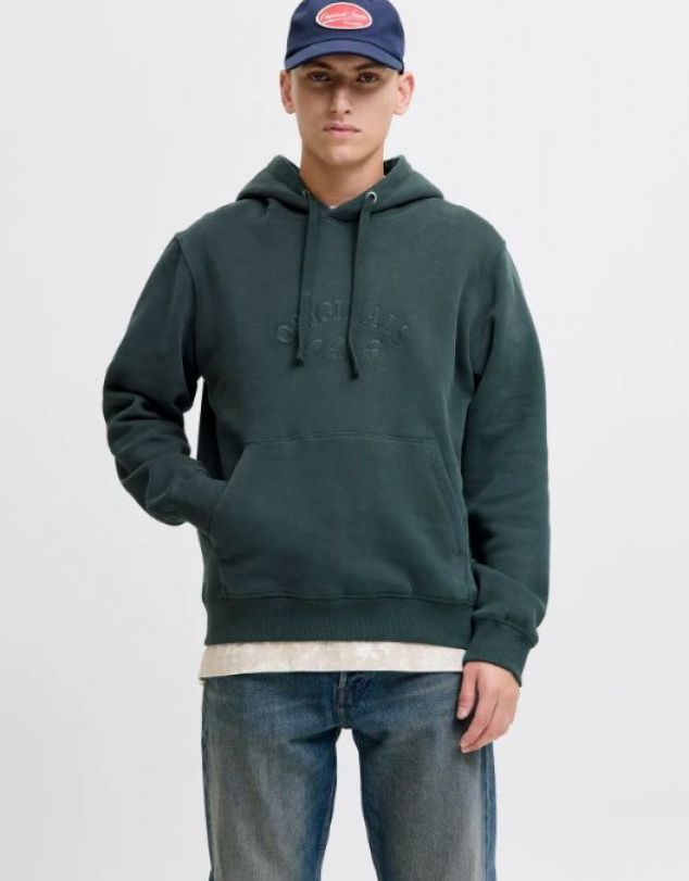 SUDADERA DEPORTIVA CON CAPUCHA Y LETRAS DE HOMBRE DE JACK AND JONES