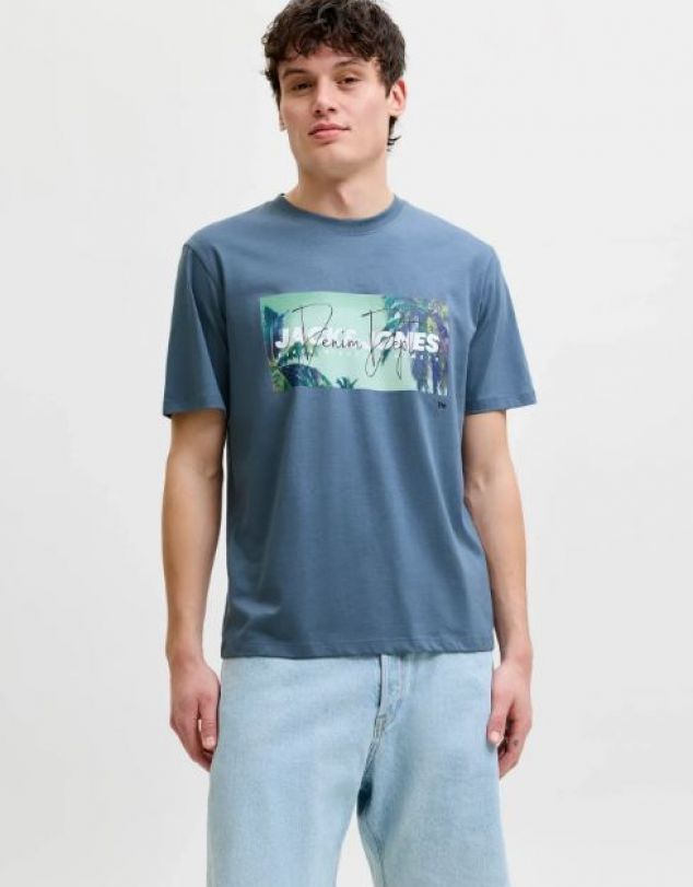 CAMISETA DE MANGA CORTA CON DIBUJO EN CONTRASTE DE HOMBRE DE JACK AND JONES