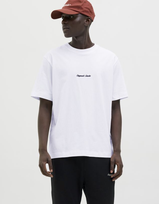 CAMISETA CON LETRAS EN PARTE FRONTAL DE MANGA CORTA DE HOMBRE DE JACK AND JONES