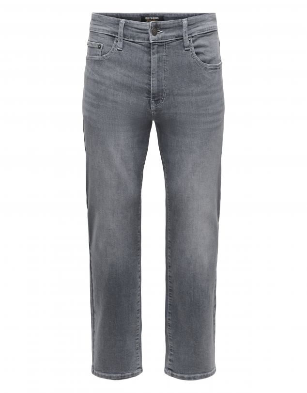 VAQUERO GRIS CLARO DE CORTE RECTO Y REGULAR DE HOMBRE DE ONLY&SONS