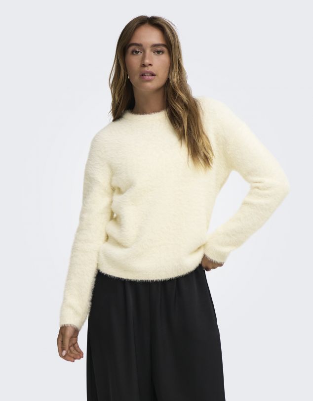 JERSEY DE PUNTO CON TACTO TIPO PELITO DE MUJER DE JACQUELINE DE YONG