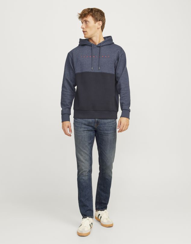 VAQUERO AZUL DESGASTADO DE CORTE REGULAR DE HOMBRE DE JACK AND JONES