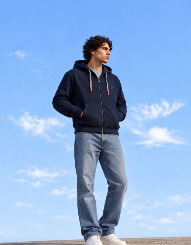 CHAQUETA DEPORTIVA CON CAPUCHA Y CREMALLERA DE HOMBRE DE JACK AND JONES